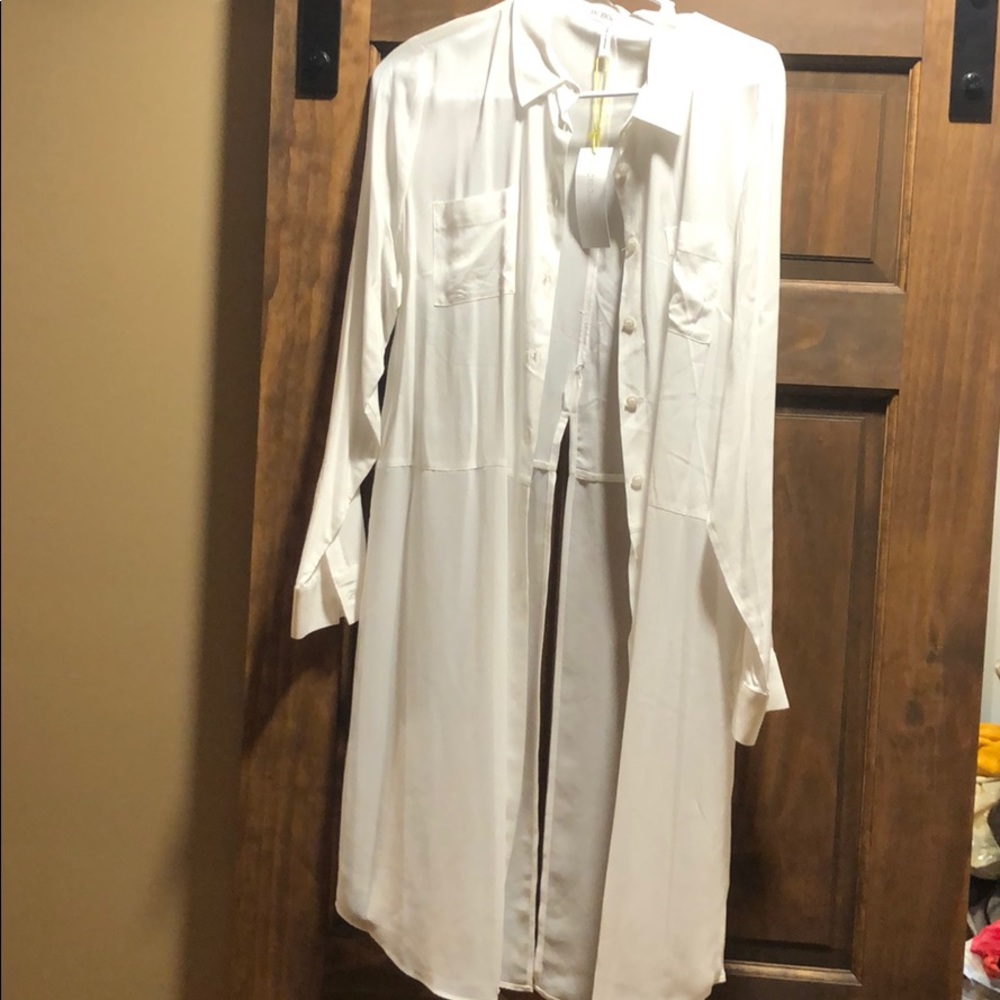 Long  split blouse